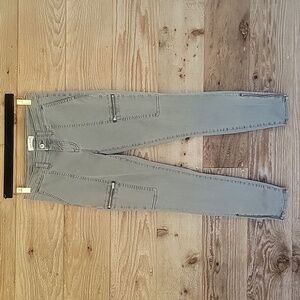 Lila Ryan Size 6 Gray Moto Jean Jeggings
